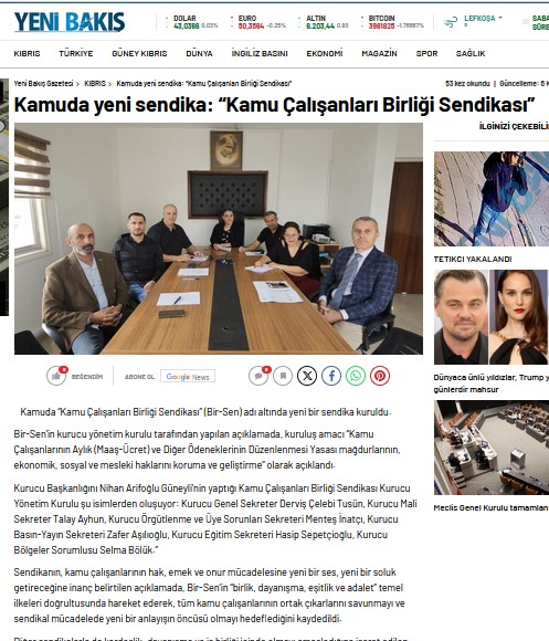 Yeni Bakışta Bir-Sen